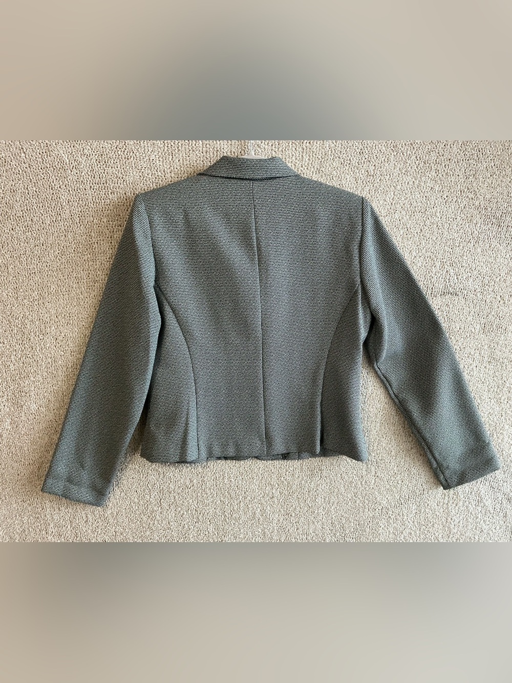 K Studio Gray Textured Button-Front Blazer - Picture 4 of 6